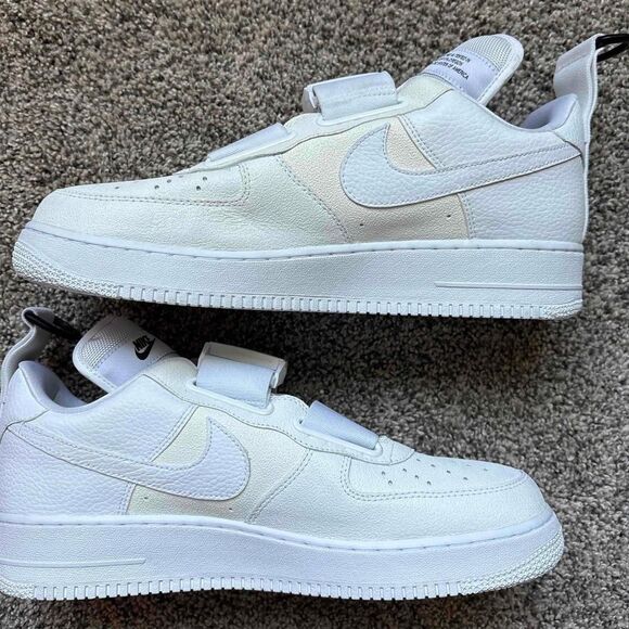 Nike Air Force 1 Utility White Black  Size 12 Men's - Picture 2 of 8